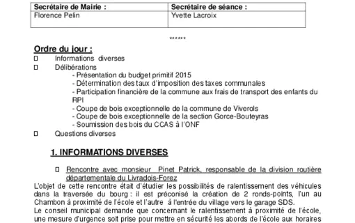 Compte-rendu Ann&eacute;e 2015